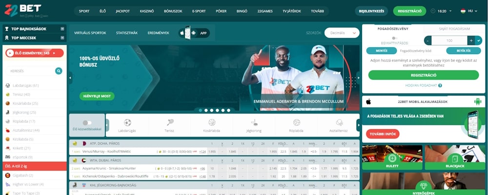 22Bet Magyarországon